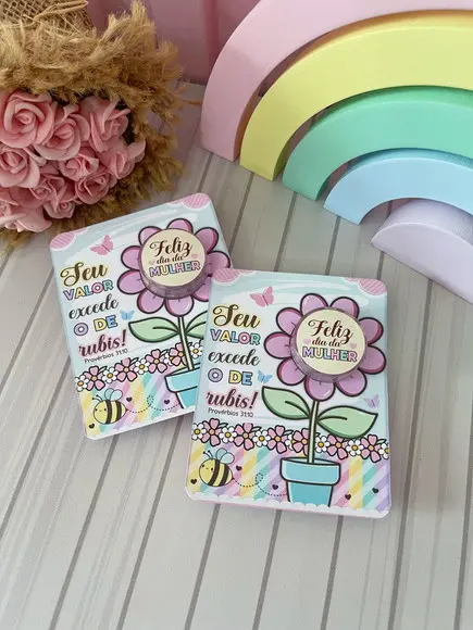Card com Mini Hidratante- Dia da Mulher