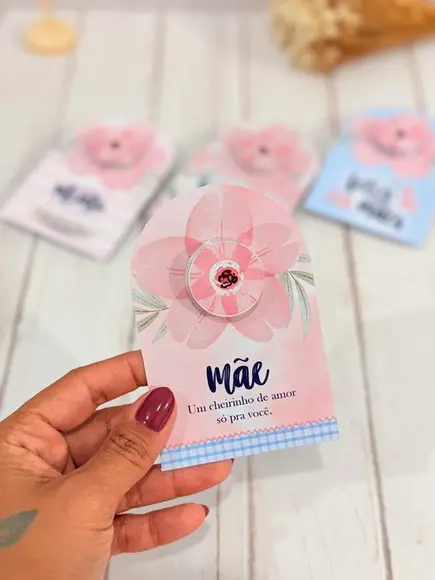 Card com Mini Hidratante- Dia das Mães