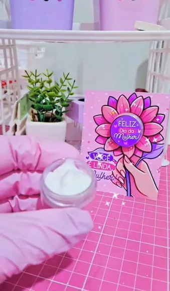 Card com Mini Hidratante- Dia da Mulher