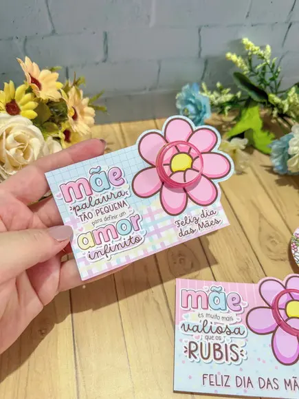 Card com Mini Hidratante- Dia das Mães