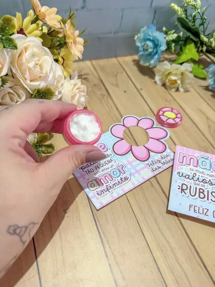 Card com Mini Hidratante- Dia das Mães