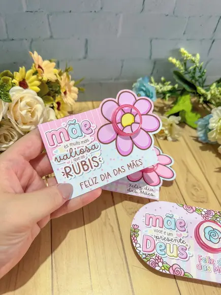 Card com Mini Hidratante- Dia das Mães