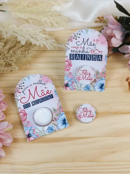 Card com Mini Hidratante- Dia das Mães