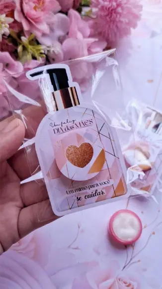 Card com Mini Hidratante- Dia das Mães