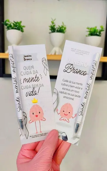 Card com Mini Hidratante- Janeiro Branco