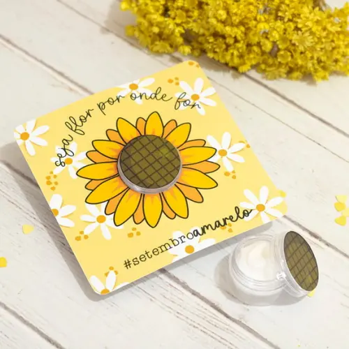 Card com Mini Hidratante- Setembro Amarelo