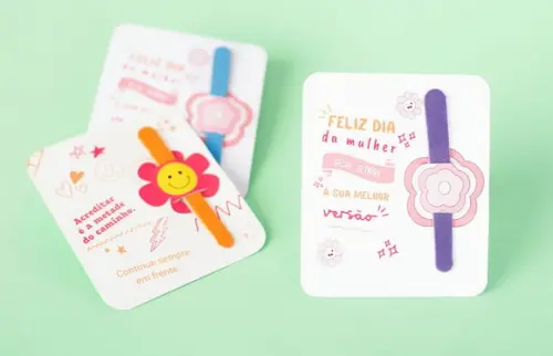 Card com Mini Lixa- Dia da Mulher