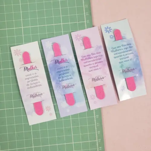 Card com Mini Lixa- Dia da Mulher