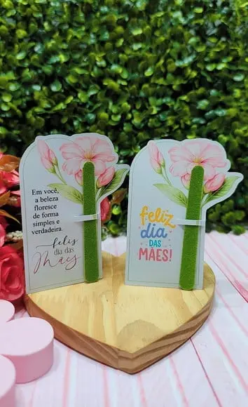 Card com Mini Lixa- Dia das Mães