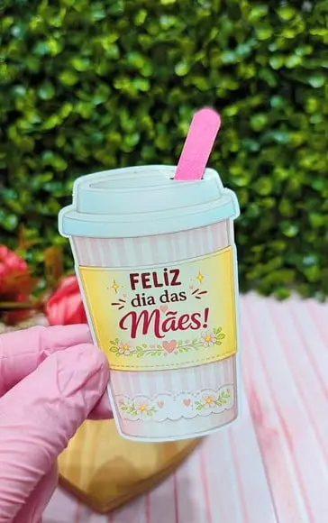 Card com Mini Lixa- Dia das Mães