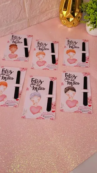 Card com Mini Lixa- Dia das Mães