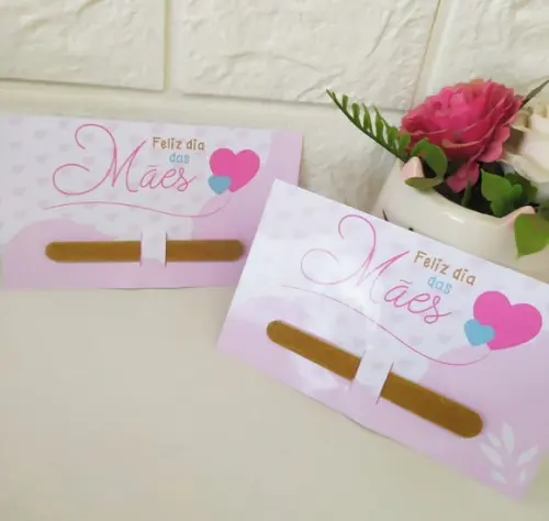 Card com Mini Lixa- Dia das Mães