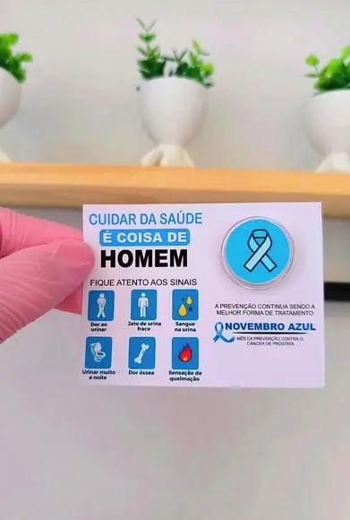 Card com Mini Loção Pós Barba- Novembro Azul