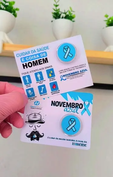 Card com Mini Loção Pós Barba- Novembro Azul