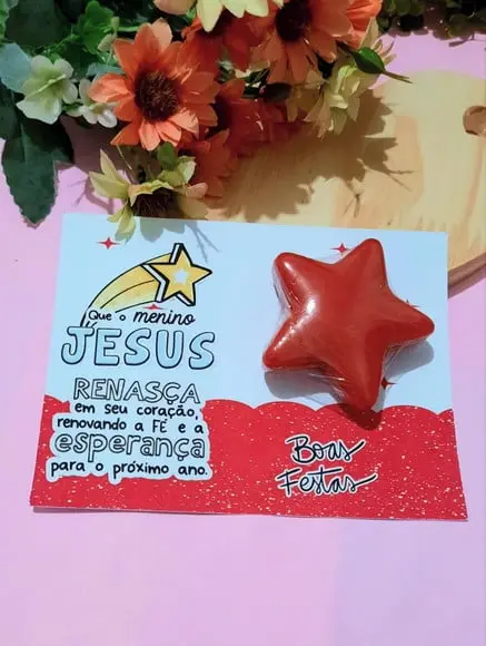 Card com Mini Sabonete- Natal