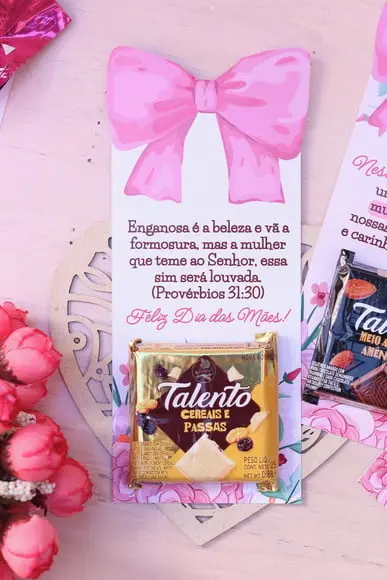 Card com Mini Talento- Dia das Mães