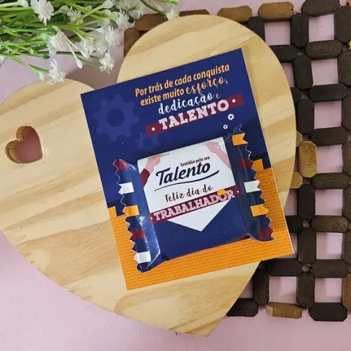Card com Mini Talento- Dia do Trabalho