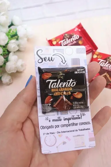Card com Mini Talento- Dia do Trabalho