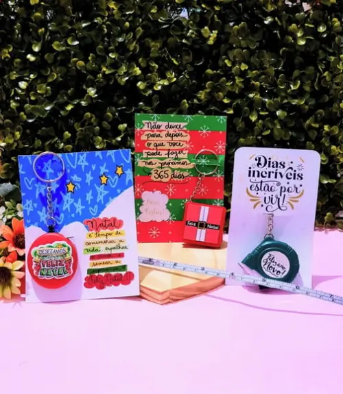 Card com Mini Trena 1m- Natal