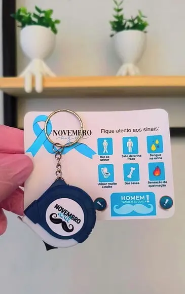 Card com Mini Trena 1m- Novembro Azul