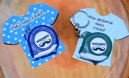 Card com Mini Trena 1m- Novembro Azul