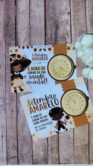 Card com Moedinha ao Leite- Setembro Amarelo