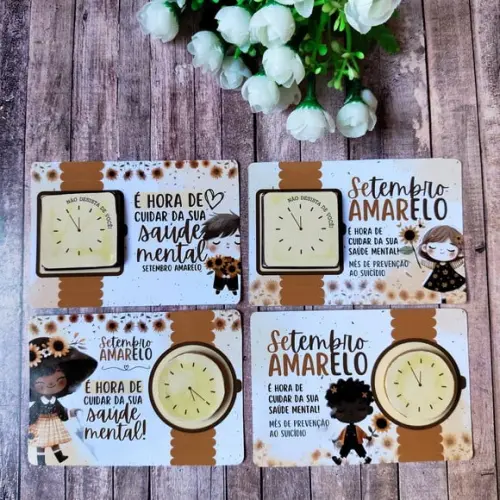 Card com Moedinha ao Leite- Setembro Amarelo