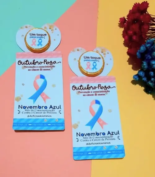 Card com Moedinha de Chocolate ao Leite