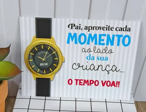 Card com Moedinha de Chocolate ao Leite- Dia dos Pais