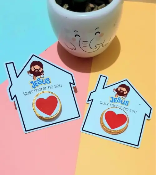 Card com Moedinha de Chocolate ao Leite- Mimo
