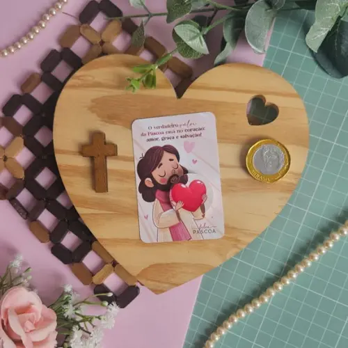 Card com Moedinha de Chocolate ao Leite- Páscoa