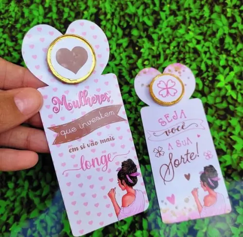 Card com Moedinha de Chocolate- Mimo