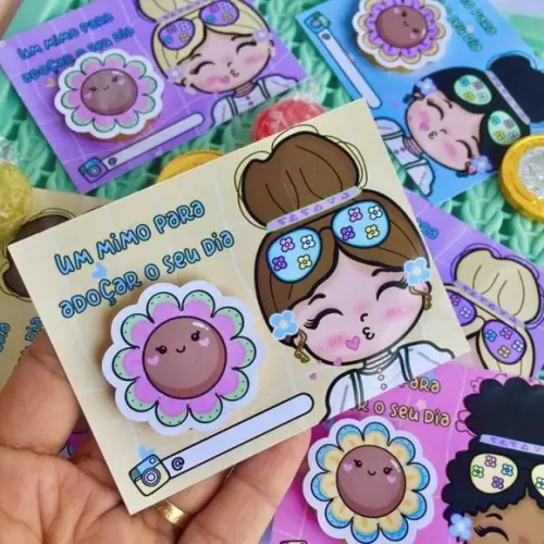 Card com Moedinha de Chocolate- Mimo