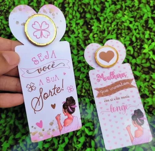 Card com Moedinha de Chocolate- Mimo