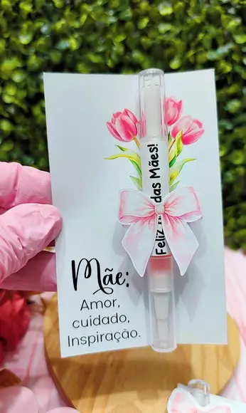 Card com Óleo Hidratande de Cutícula- Dia das Mães