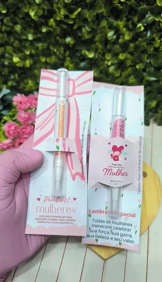 Card com Óleo Hidratante para Cutícula- Dia da Mulher