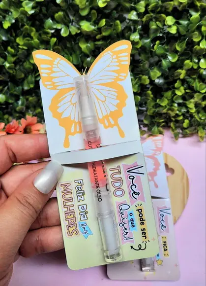 Card com Óleo Hidratante para Cutícula- Dia da Mulher