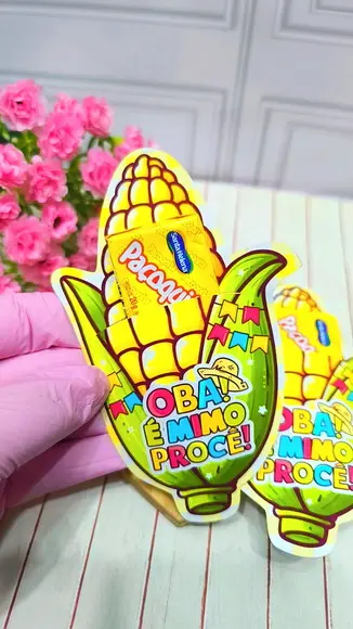Card com Paçoca- Festa Junina