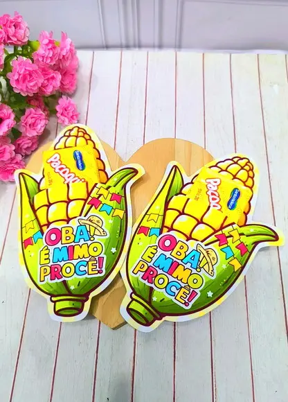 Card com Paçoca- Festa Junina