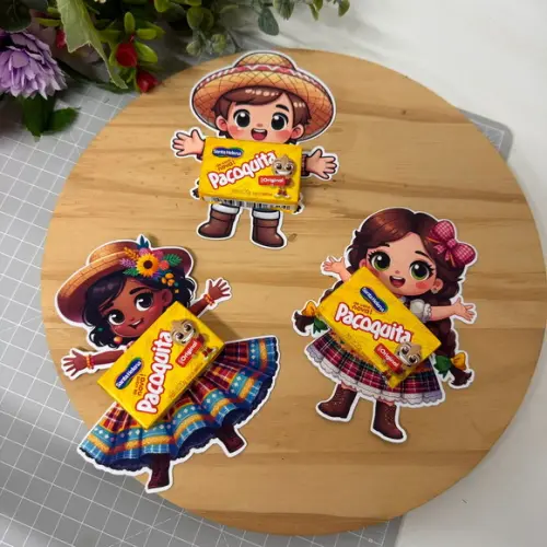 Card com Paçoca- Festa Junina