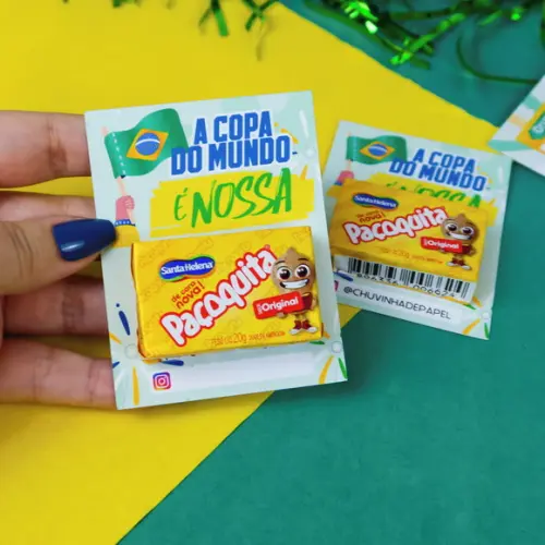 Card com Paçoca- Copa do Mundo