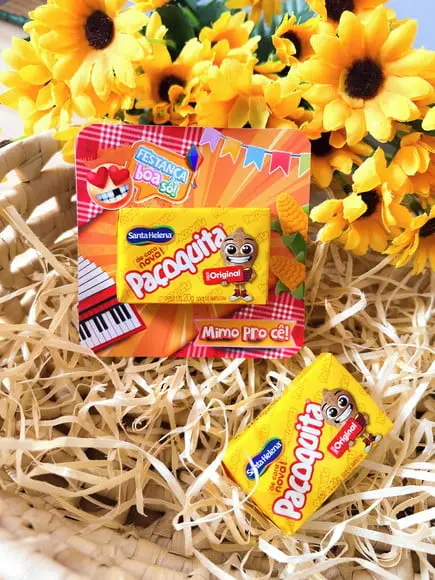 Card com Paçoca- Festa Junina