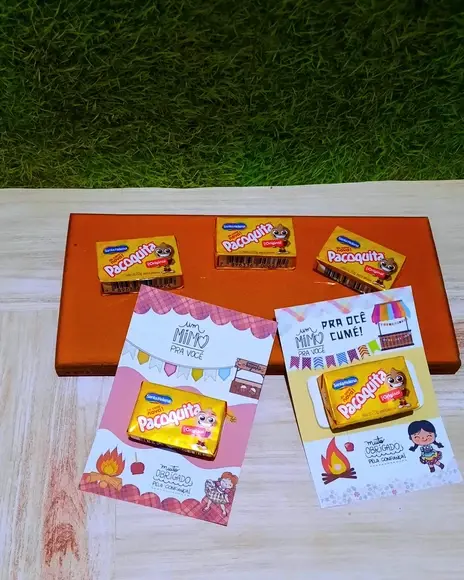 Card com Paçoca- Festa Junina
