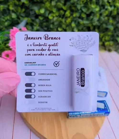Card com Pastilha - Janeiro Branco