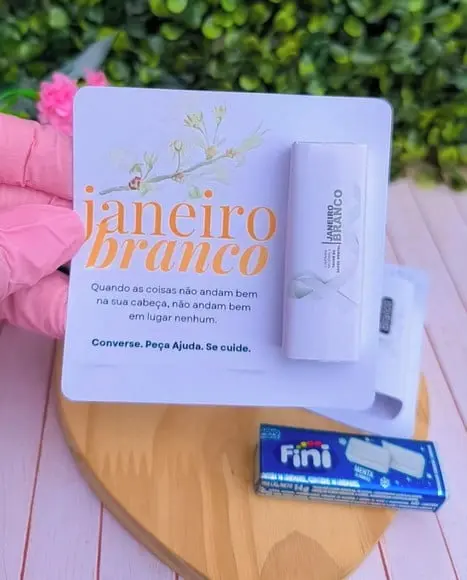 Card com Pastilha - Janeiro Branco