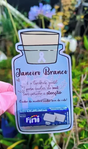 Card com Pastilha - Janeiro Branco