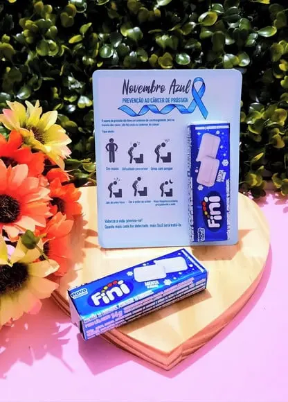 Card com Pastilha - Novembro Azul - (leia a Descrição)