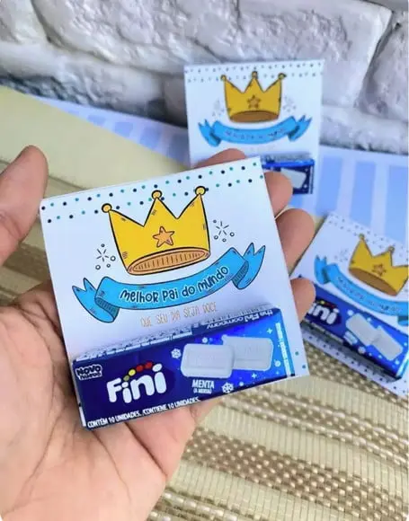Card com Pastilha- Dia dos Pais