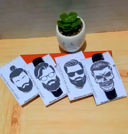 Card com Pente de Bolso- Mimo