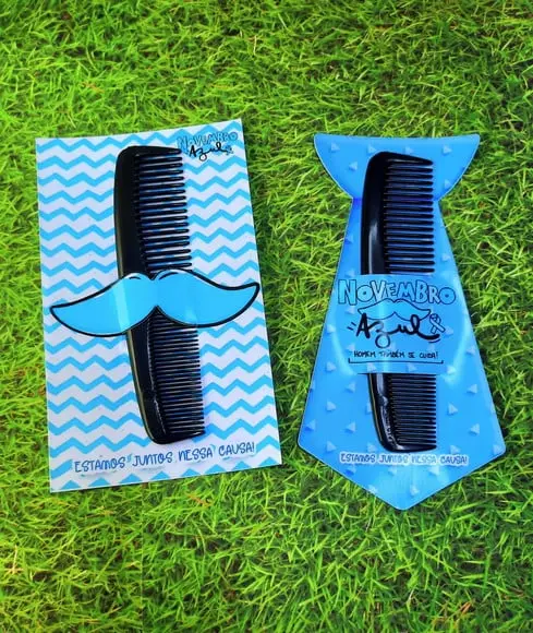 Card com Pente de Bolso- Novembro Azul